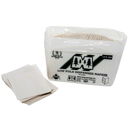 Kruger 07420 Metro Brand Jr. Dispenser Napkin Low Fold 1/6 Fold 1 Ply 12" x 6" 8000/CS