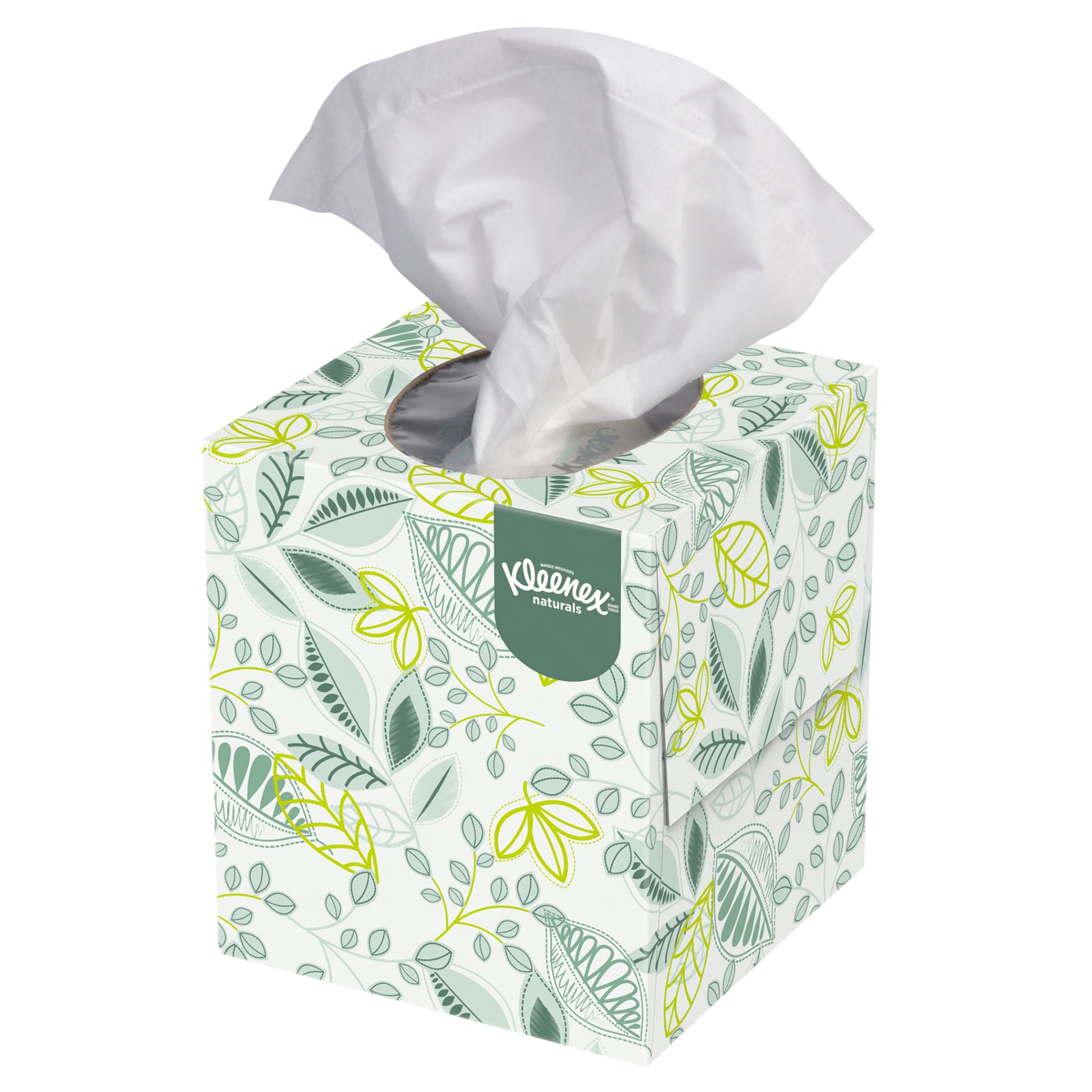 Kleenex 21272 KLEENEX Naturals Facial Tissue White 8.3" x 7.8" 95 Count 36/CS