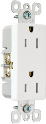 15A WHT Tamp Receptacle