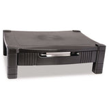 Kantek MS420 Monitor Stand With Drawer, 17" X 13.25" X 3" To 6.5", Black, Supports 50 Lbs 2