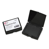 LEE 03027 Inkless Fingerprint Pad, 2.25" x 1.75", Black 2