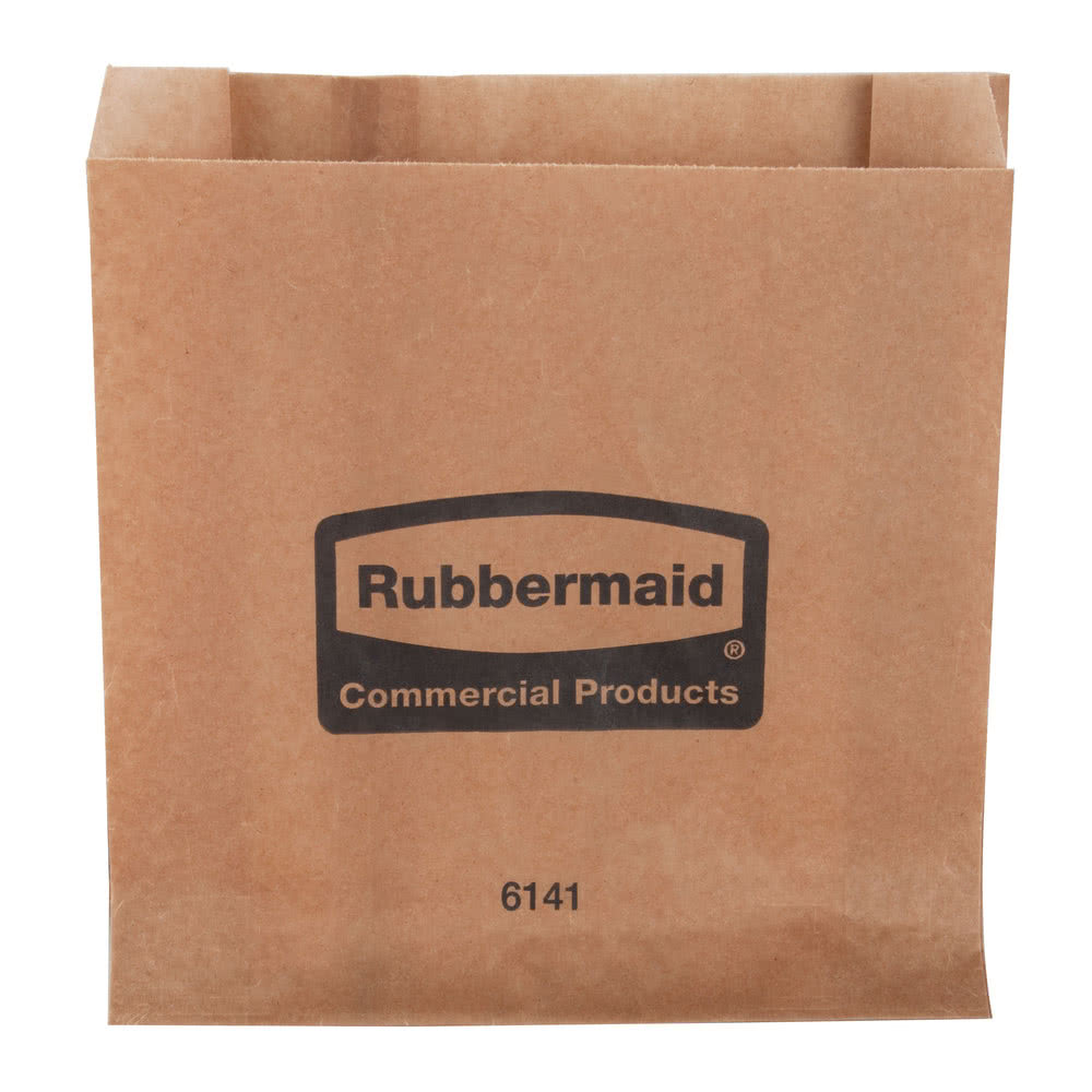 Rubbermaid Commercial Products FG6141000000 Waxed Sanitary Napkin Bags 250/CS