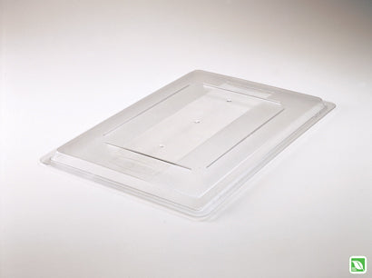 Rubbermaid Commercial Products FG330200CLR Food Storage Tote Box Lid Clear 26" X 18" 6/CS