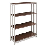 Linea Italia LITTR735MOC Trento Line Bookcase, Three-Shelf, 31.5w x 11.63d x 43.25h, Mocha 2