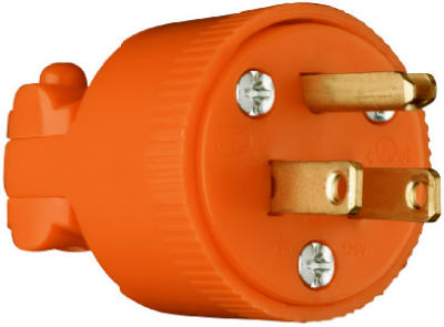 15A 125V ORG 3Wire Plug