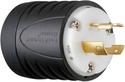 20A BLK/WHT 3Wire Plug