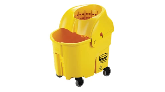 Rubbermaid FG759088YEL WaveBrake Institution Combo Yellow, 35 Quart, Bucket & Wringer