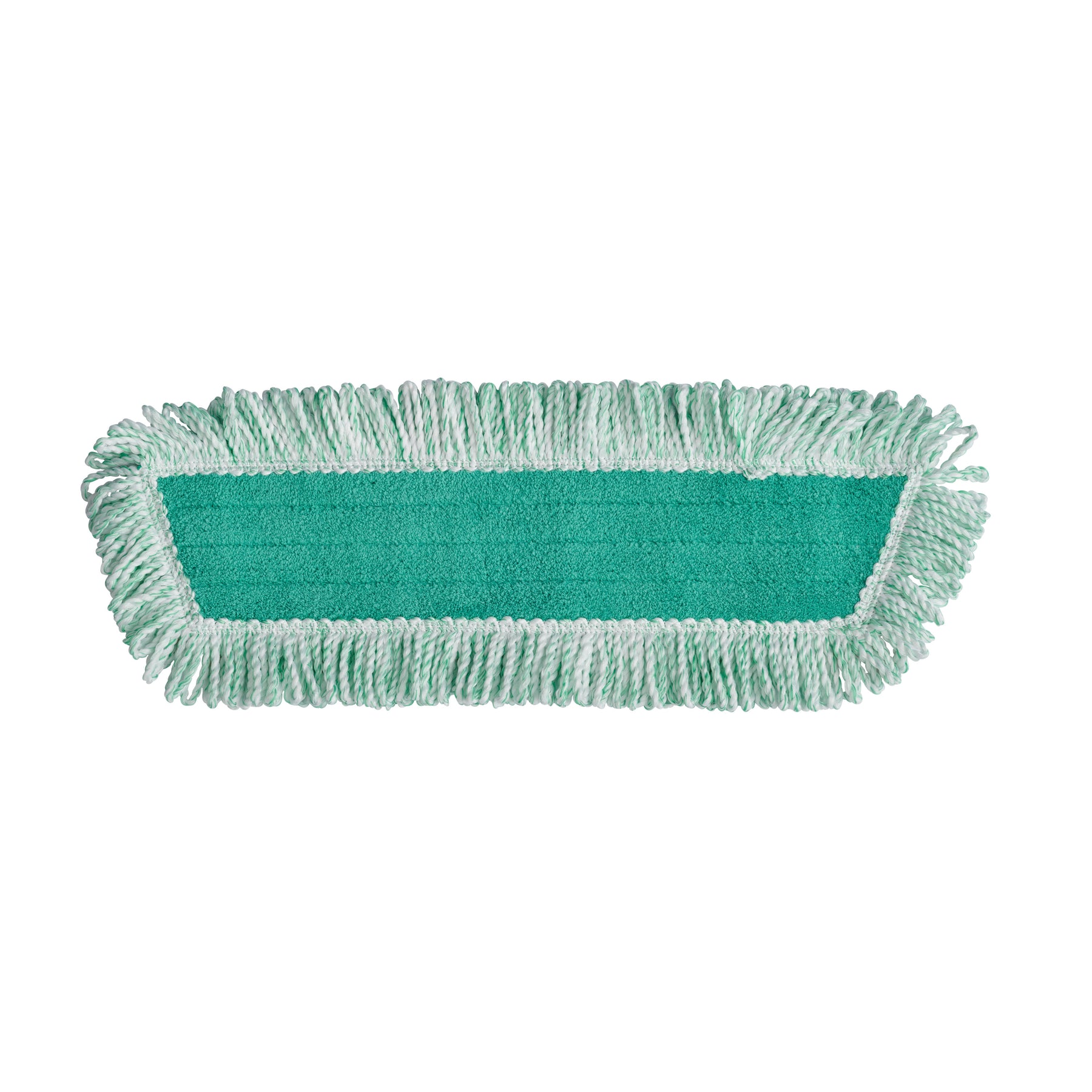 Rubbermaid FGQ40800GR00 Economy Microfiber Dust Mop Green, 18", w/ Fringe 12/CS