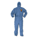 Kleenguard KCC 45024 A60 Elastic-Cuff, Ankles and Back Hooded Coveralls, X-Large, Blue, 24/Carton 2