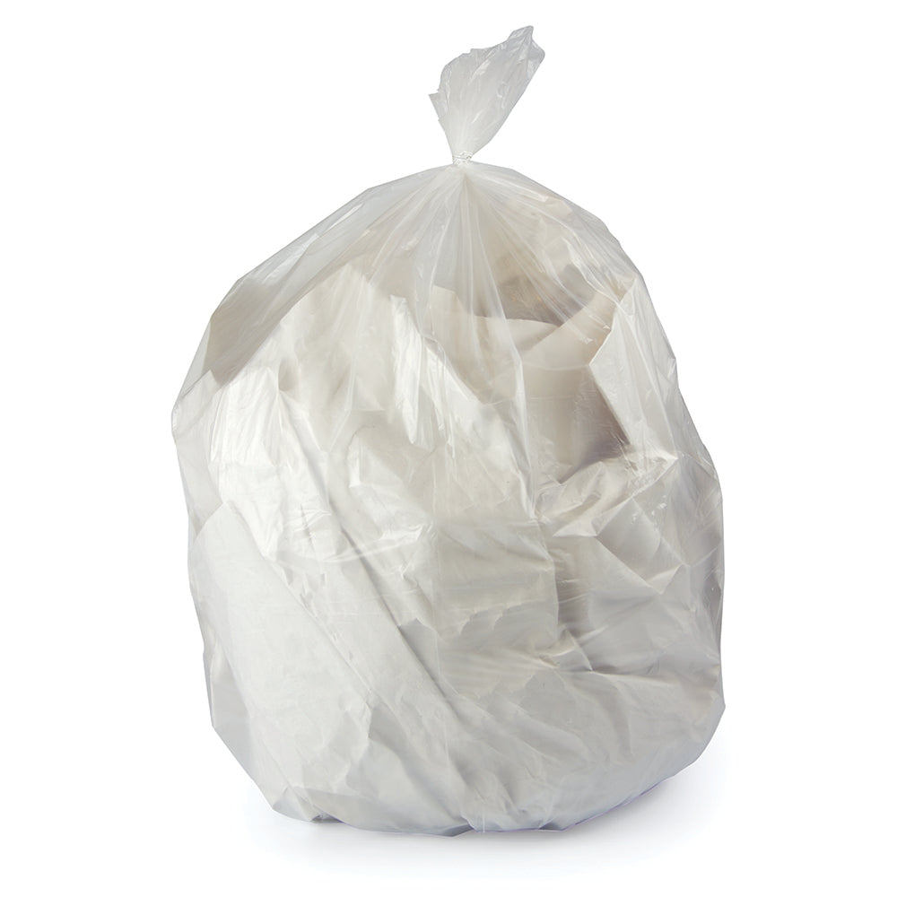 Heritage Bag H6036TC 30X36 LLDPE Clear 0.90 Mil Flat Pack Can Liners 20-30 Gallon 200/CS