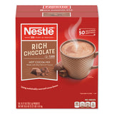 Nestlé 12098978 Hot Cocoa Mix, Rich Chocolate, 0.71 Oz Packets, 50/box, 6 Box/carton 2