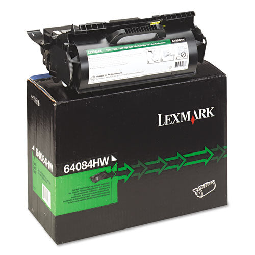 Lexmark 64084HW 64084hw High-Yield Toner, 21,000 Page-Yield, Black