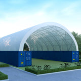 60'x80'x15' Double Truss Container Canopy Shelter