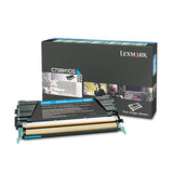 Lexmark C736H1CG C736h1cg Return Program High-Yield Toner, 10,000 Page-Yield, Cyan 2