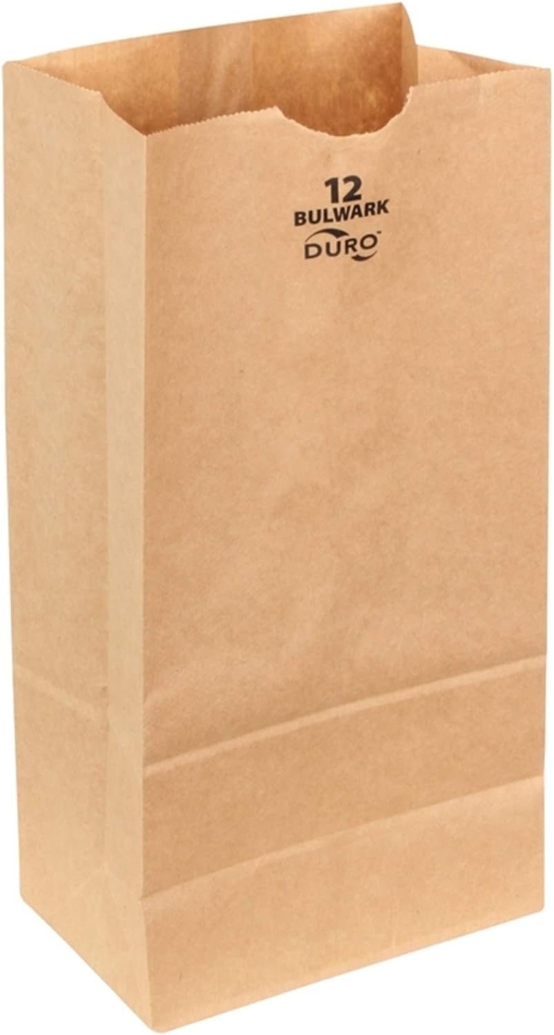 Duro 71012 12# Bulwark 57# Basis SOS Bag Kraft 7.06" X 4.5" X 13.75" 400/CS