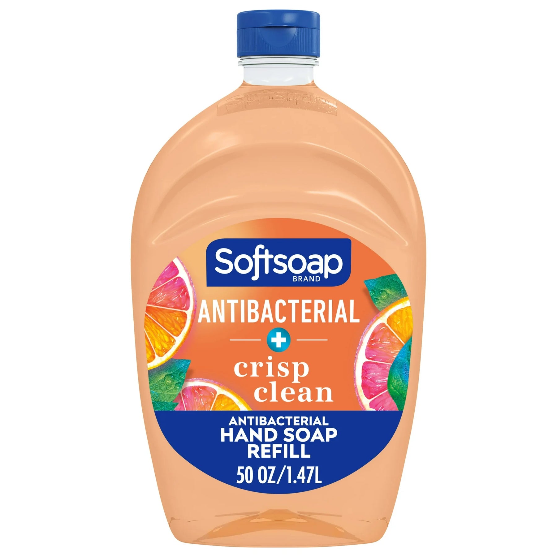 Softsoap US05261A Softsoap Liquid Antibac. Hand Soap 50 oz. Refill, Crisp Clean, Orange 6/CS