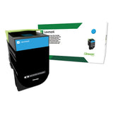 Lexmark 80C1HC0 80c1hc0 Return Program High-Yield Toner, 3,000 Page-Yield, Cyan 2