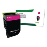 Lexmark 80C0HMG 80c0hmg Return Program High-Yield Toner, 3,000 Page-Yield, Magenta, Taa Compliant 2