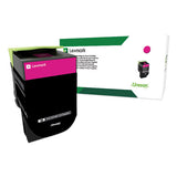 Lexmark 80C0XMG 80c0xmg Return Program Extra High-Yield Toner, 4,000 Page-Yield, Magenta, Taa Compliant 2