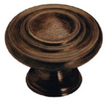1-3/8" BRZ 3-Ring Knob