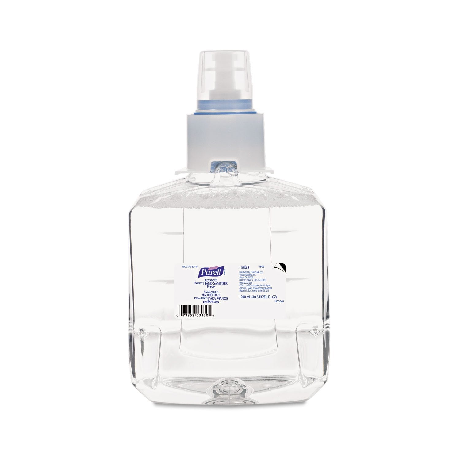 Gojo 7753-02 Purell Healthcare Sanitizer Foam 1200 mL Touch-Free Refill 2/CS