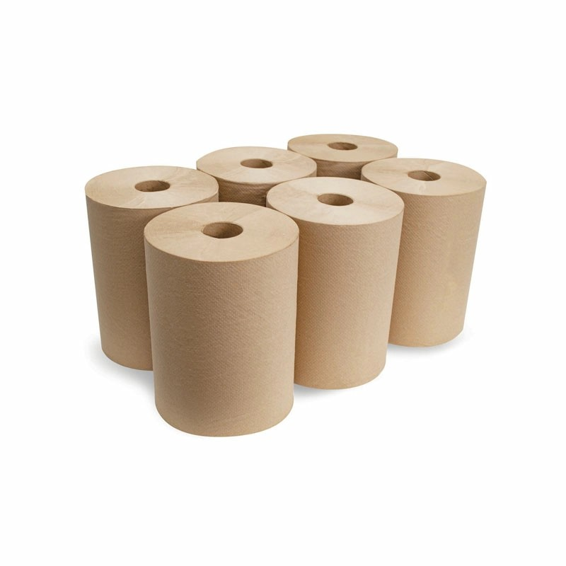Morsoft R106 10" Hardwound Roll Towel Kraft 1-Ply 2" Core 800' 6/CS