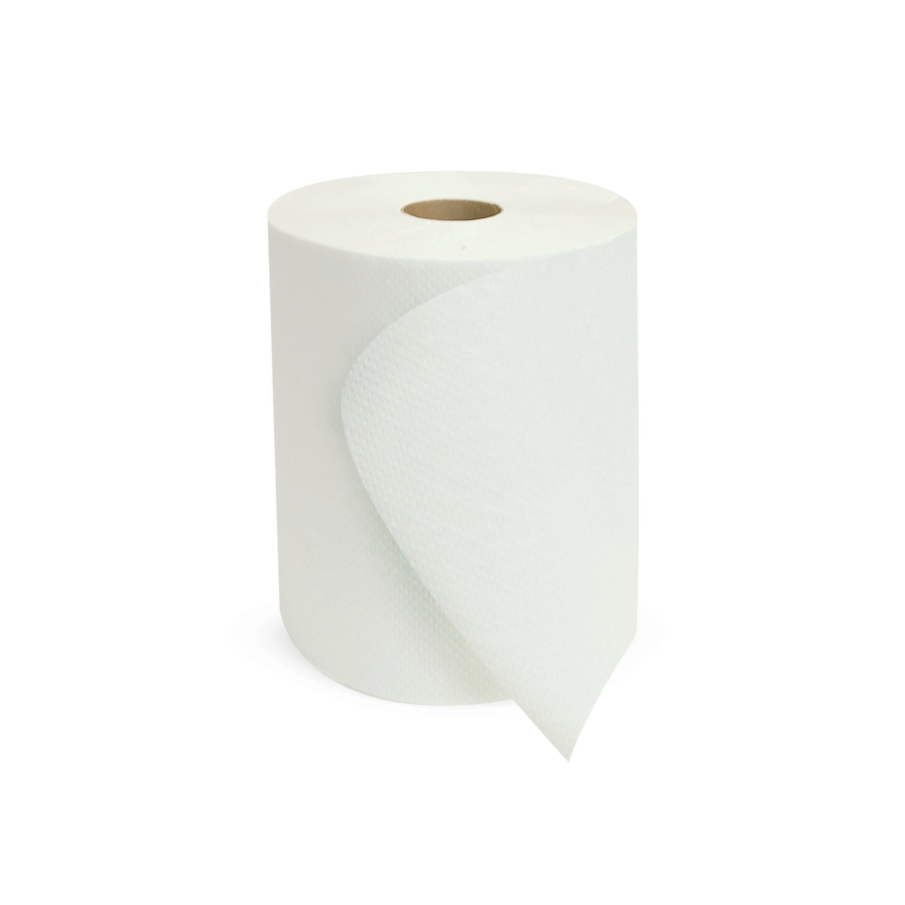 Morsoft W6800 8" Universal Hardwound Roll Towel White 1-Ply 2" Core 800' 6/CS