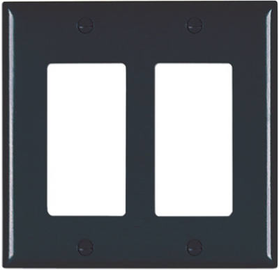 2G 2Deco BLK Wall Plate