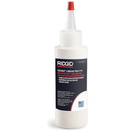 FlexShaft Lubricant 8 Oz - Waterproof PTFE for Reduced Friction & Improved Drain Performance