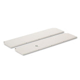 Safco SLF60PG Kwik-File Mailflow-To-Go Shelf For 60" Wide Table, 56w X 25.5d, Pebble Gray 2