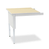 Safco TB30PG Mailflow-To-Go Mailroom System Table, 30w X 30d X 29-36h, Pebble Gray 2