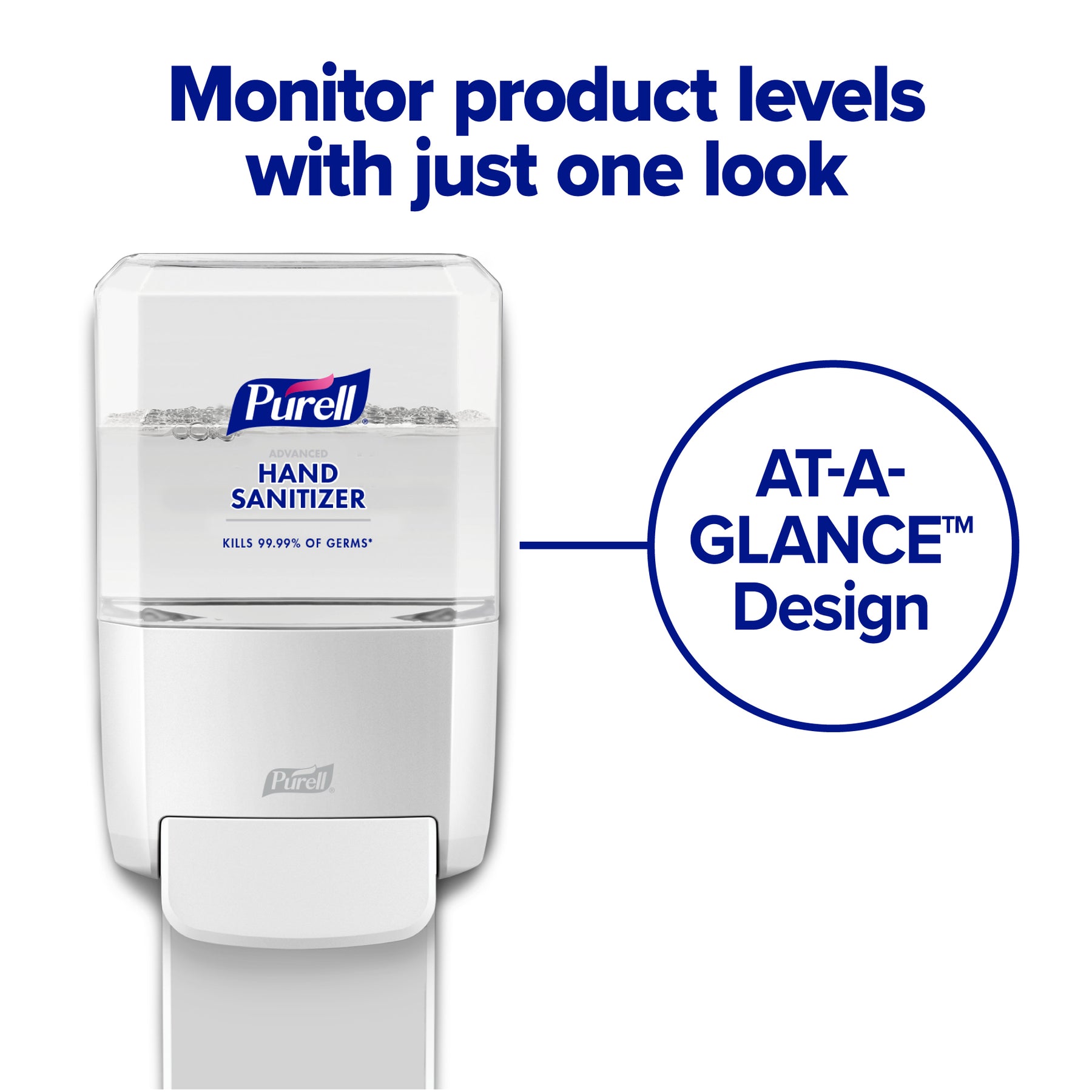 Gojo 5053-02 Purell Healthcare Advanced Hand Sanitizer Foam 1200ml ES4 Clear 2/CS