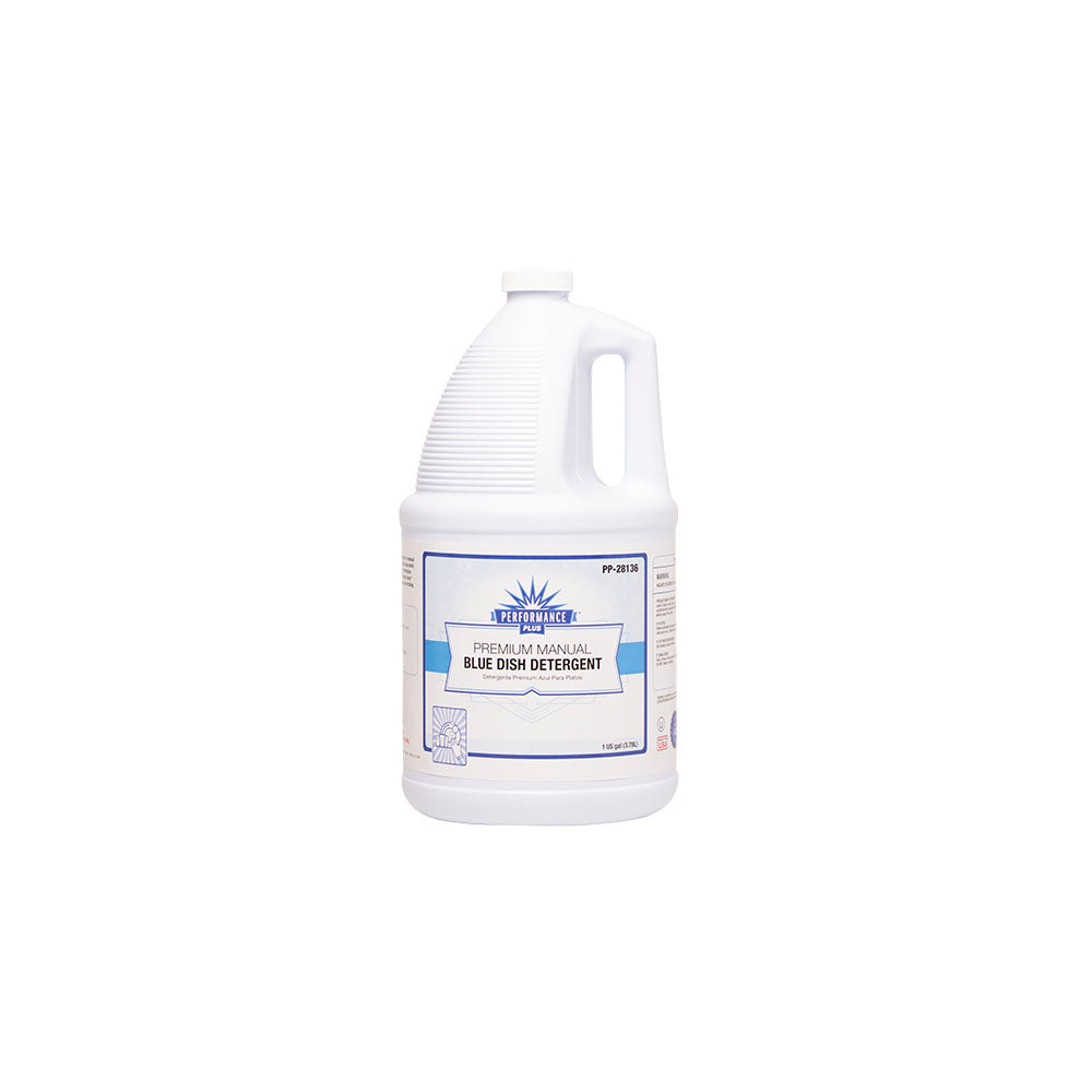 Performance Plus PP-28136 Premium Blue Dish Detergent Manual 1 Gallon 4/CS