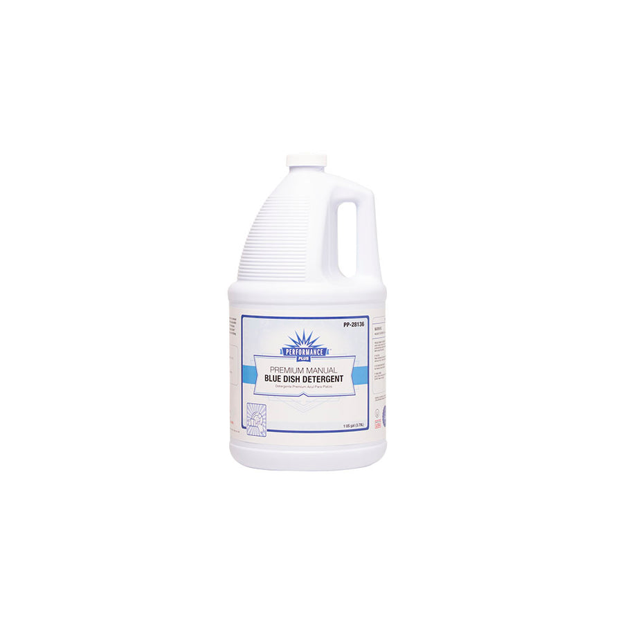 Performance Plus PP-28136 Premium Blue Dish Detergent Manual 1 Gallon 4/CS