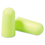 3M 312-1250 E-A-Rsoft Yellow Neon Soft Foam Earplugs, Cordless, Regular Size, 200 Pairs/Box 2