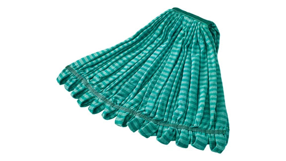 Rubbermaid FGT81306GR00 Microfiber Tube Wet Mop Green, 24 oz., 1" Headband 6/CS