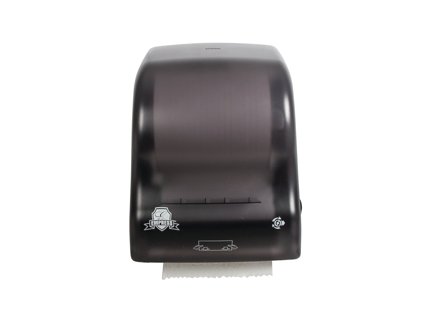Empress EMP7400 Dispenser for Hardwound Towel Black, Mechanical Hands Free