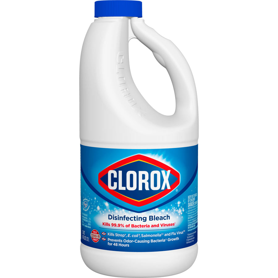Clorox 32260 Clorox Disinfecting Bleach Liquid Regular Concentrated, 43 oz. 6/CS