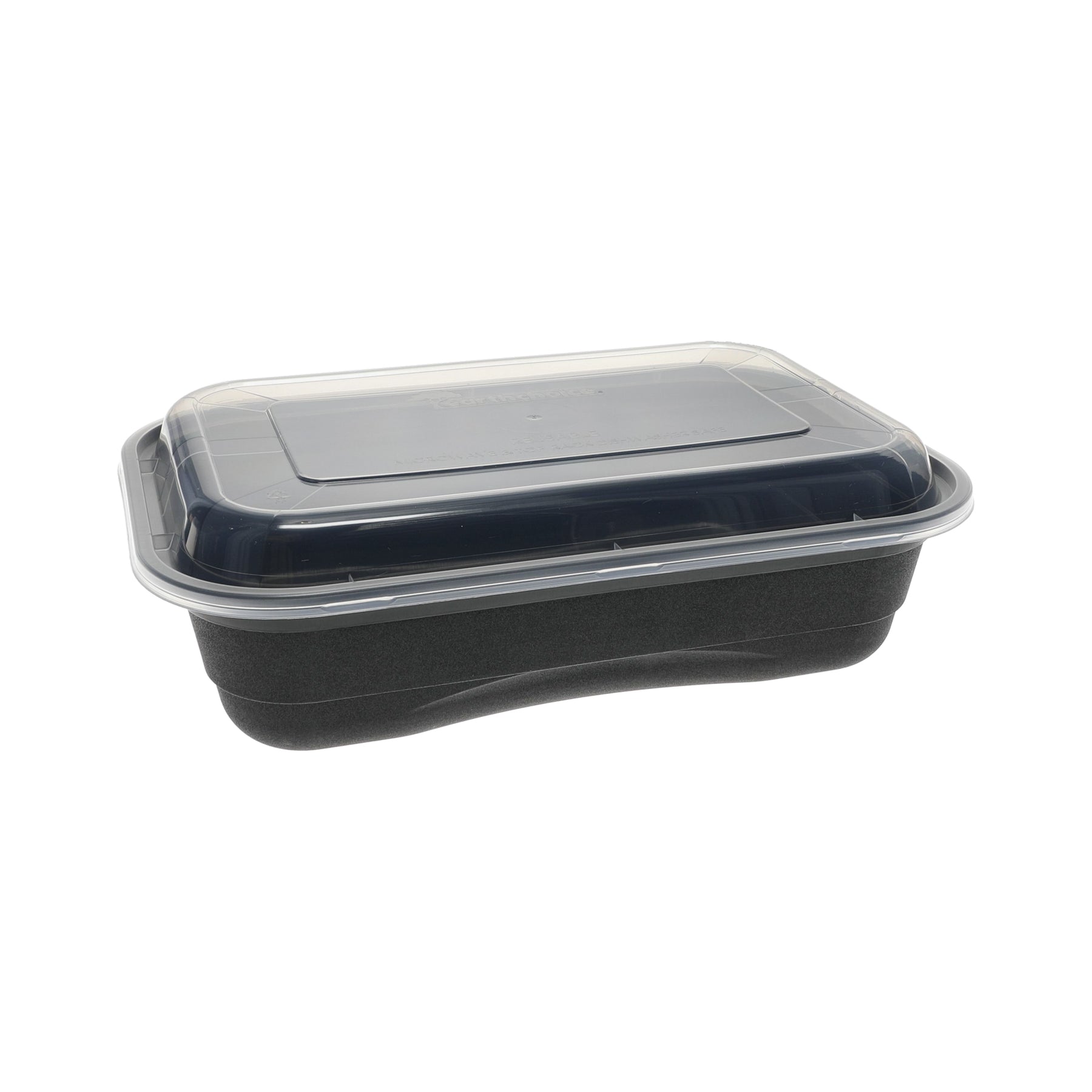 Pactiv NV2GRT3688B Rectangular Black Container 36 oz, 8.4" x 5.6" x 2" 150/CS