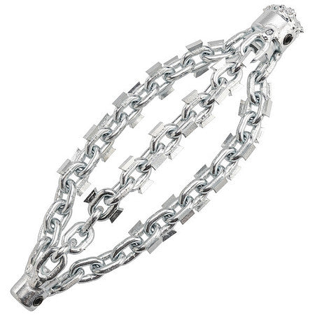 K9-204 Drain Cleaning Attachment - 4" Chain Knocker for Hard-Walled Pipes & Blockages