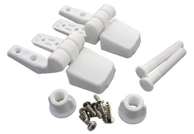 2PC WHT Toil Seat Hinge