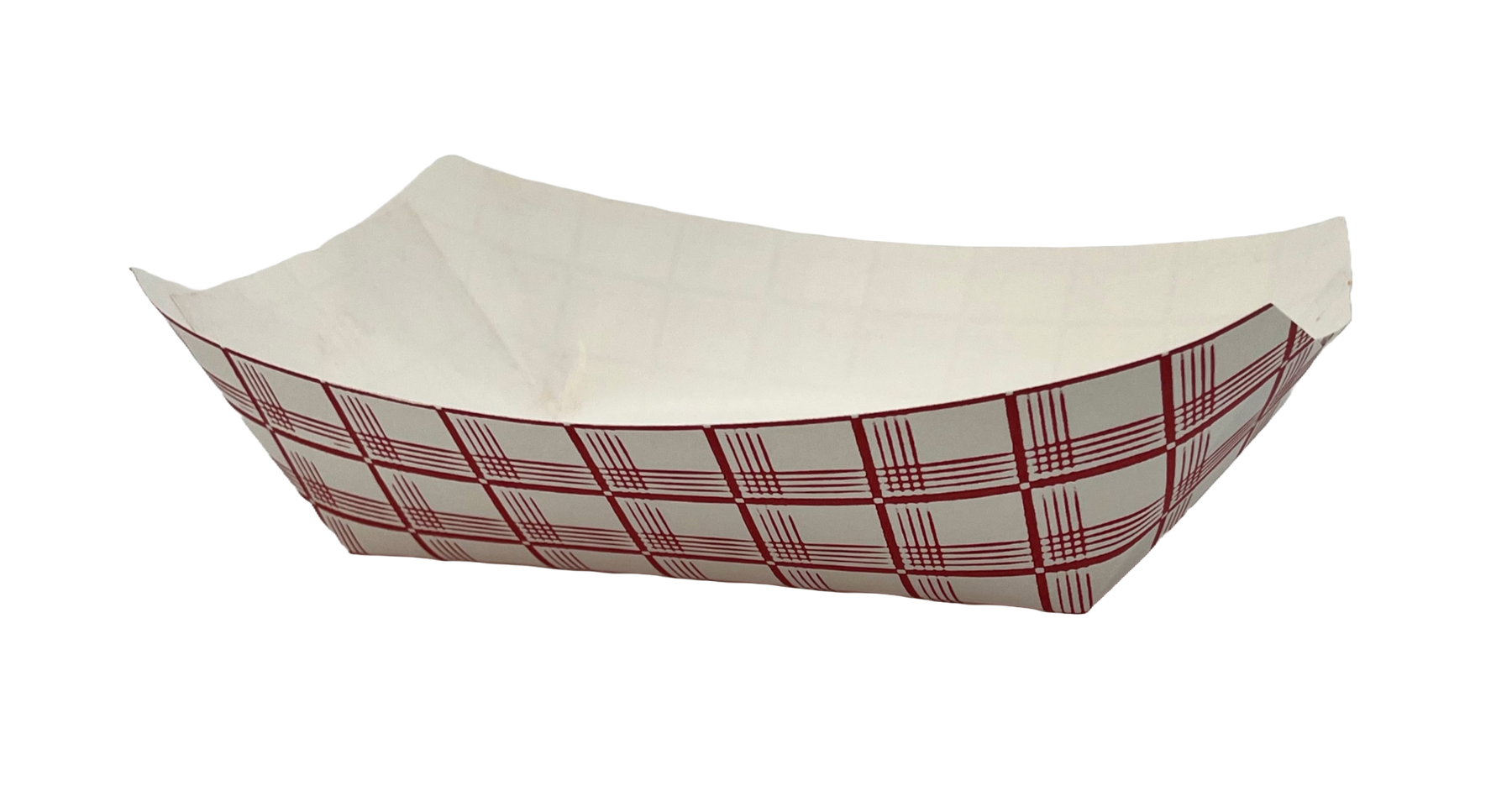 SQP 9253 Companions Brand #300 Food Tray Red Plaid , 8.13" x 5.88" x 2.13" 500/CS
