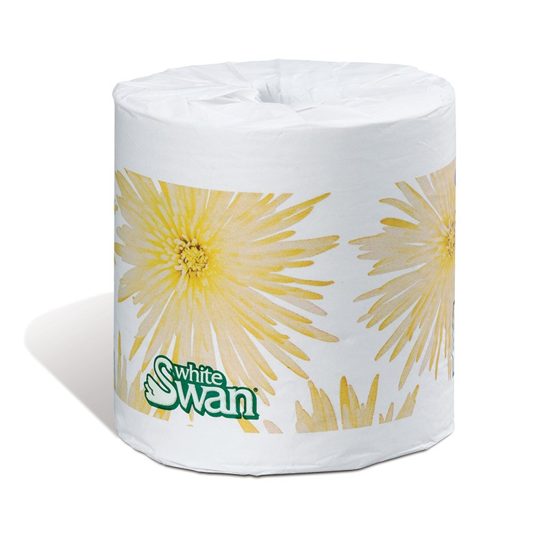 Kruger 05965 White Swan 2-Ply Bathroom Tissue White 4.0" x 3.1" 500 Sheets, 96/CS