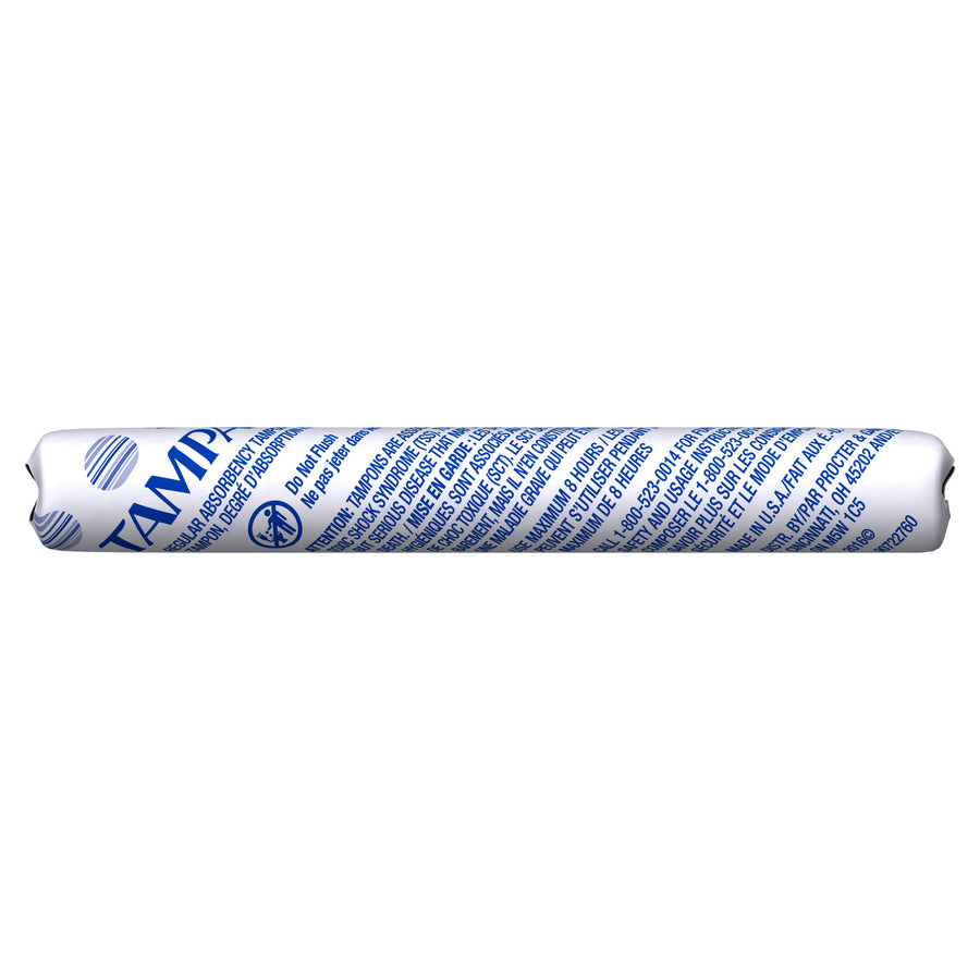 Tampax 73010-02500 Tampax Coin Vending Style w/ Tube 1 Count Individually Wrapped 500/CS