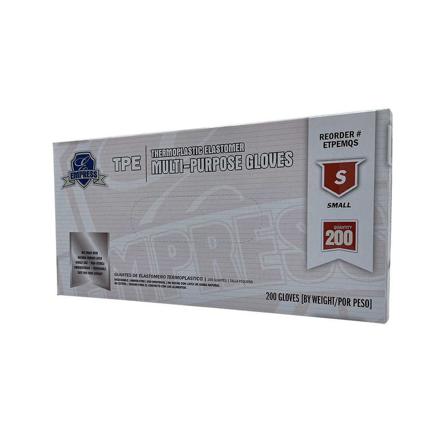Empress ETPEMQS Thermoplastic Elastomer Glove Small Clear (TPE)-MQ 2000/CS