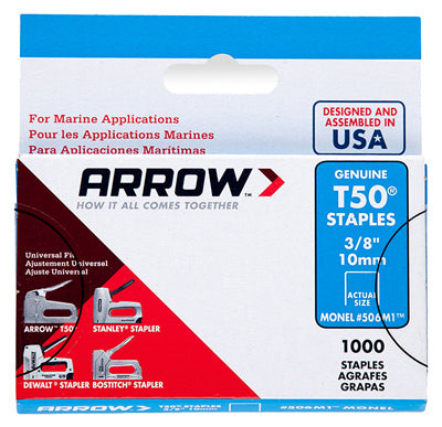 1000PK T50 3/8"Staples
