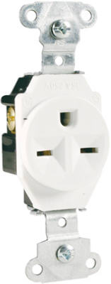 15A WHT HD SGL Outlet