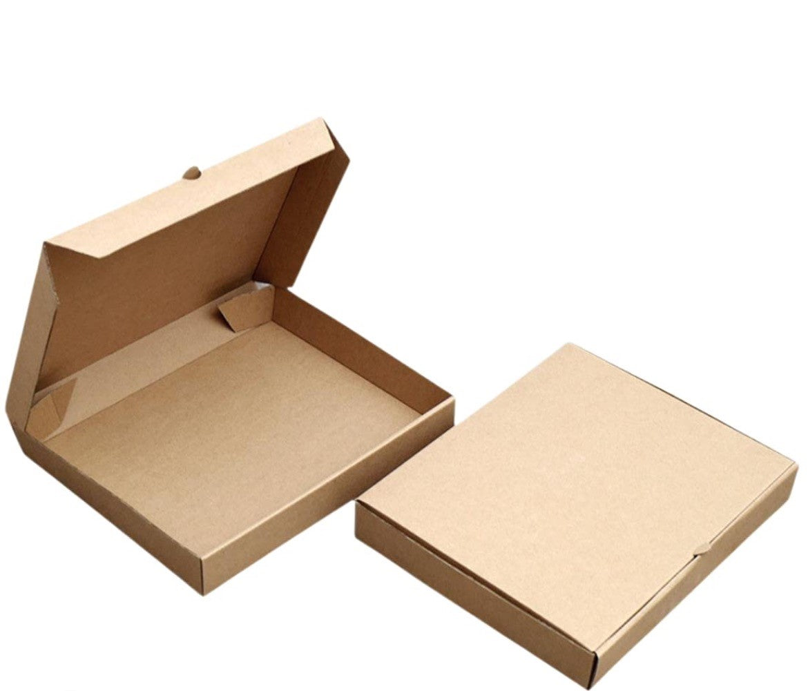 Nemco 300320 12x12x2 Kraft Plain Pizza Box Kraft / Kraft B Flute 50/CS