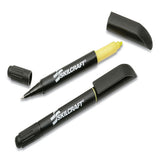 Abilityone 7520014840020 7520014840020 Skilcraft Rite-N-Lite Ballpoint Pen/highlighter, Yellow/black Ink, Chisel/conical Tip, Black Barrel, Dozen 2