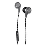 Maxell 199600 Bass 13 Metallic Earbuds With Microphone, 4 Ft Cord, Silver 2